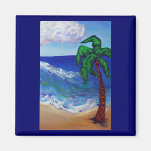 Imán de árbol de palmas