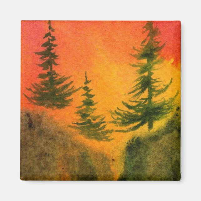Imán de árbol de pino (Frente)