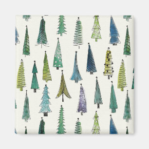imán de árboles de navidad
