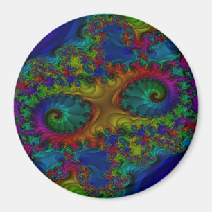 Imán de arco iris fractal CIrcle