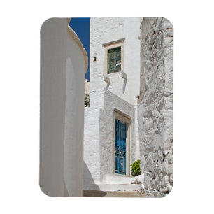 Imán de arquitectura de isla griega