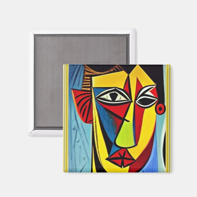 Imán de Arte Abstracto (Anverso/Reverso)