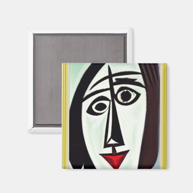 Imán de Arte Abstracto (Anverso/Reverso)