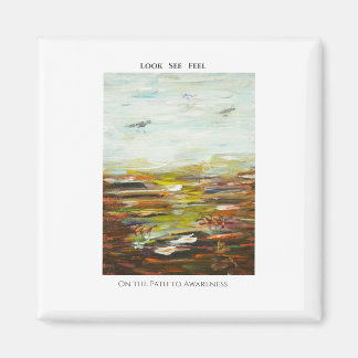Imán de Arte Abstracto - “En el Camino hacia la Co