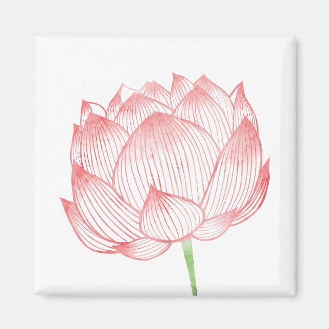 Imán de arte de Lotus (Frente)