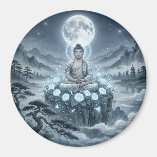 Imán de Arte de Meditación de Gautam Buddh - Dham