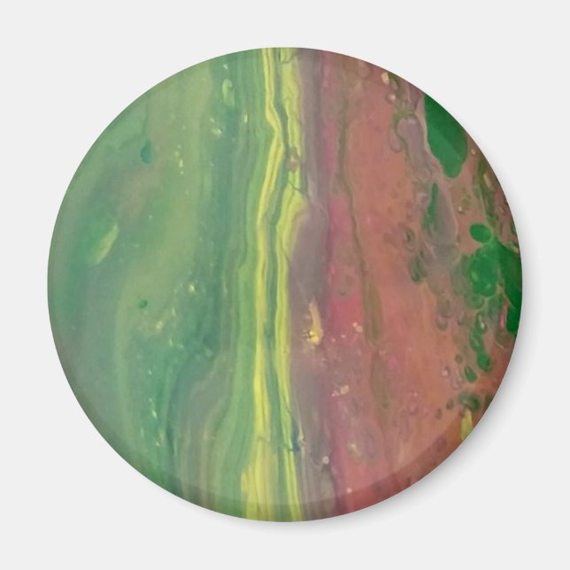 imán de arte fluido personalizado (Frente)