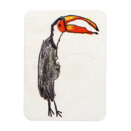 Imán de arte infantil de Toucan