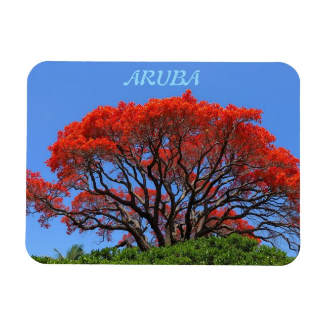 imán de Aruba una isla feliz (Horizontal)