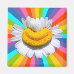 Imán de Aura de Poder Floral con Sonrisa de Manzan