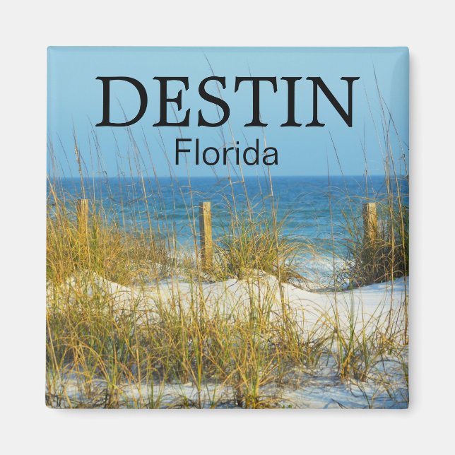 Imán de avena de playa de Destin Florida (Frente)