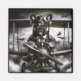 Imán de aviador de Bulldog francés