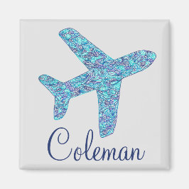 Imán de avión personalizado