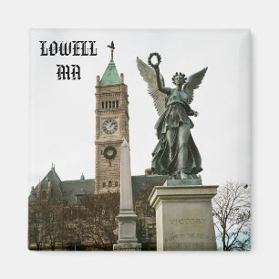 IMÁN DE AYUNTAMIENTO DE LOWELL MASSACHUSETTS