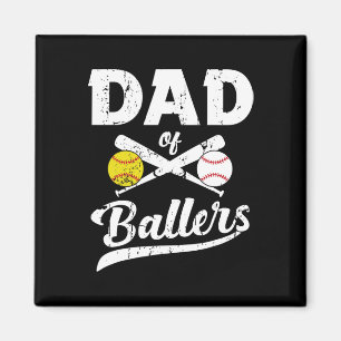 Imán De Ballers Dad Of Baseball Y Softball Player Para