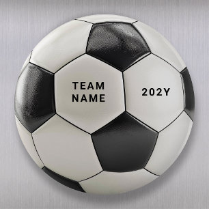 Imán de Balón de Fútbol Nombre del Equipo Person