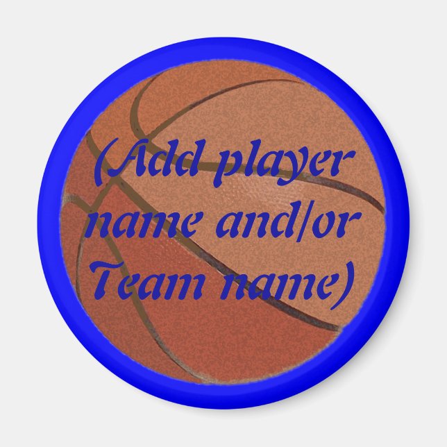 Imán de baloncesto personalizado (Frente)