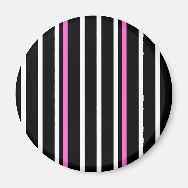 Imán de banda - negro/rosa (Frente)
