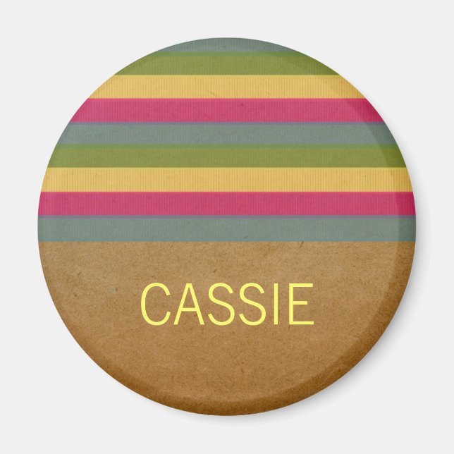 Imán de bandas texturadas de moda (Frente)