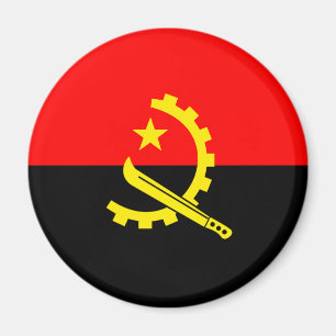 imán de bandera angola