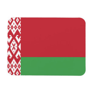 Imán de bandera bielorrusa patriótica