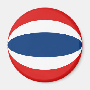 Imán de bandera con ojo de pez de Tailandia