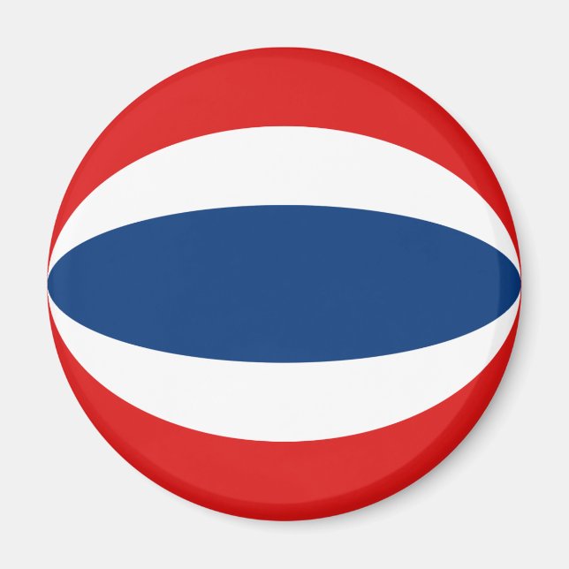 Imán de bandera con ojo de pez de Tailandia (Frente)