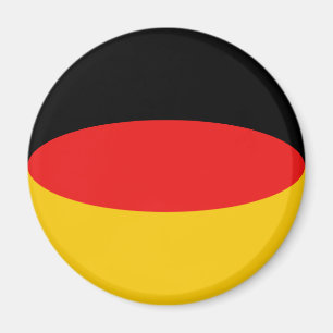 Imán de bandera de Alemania con efecto ojo de pez