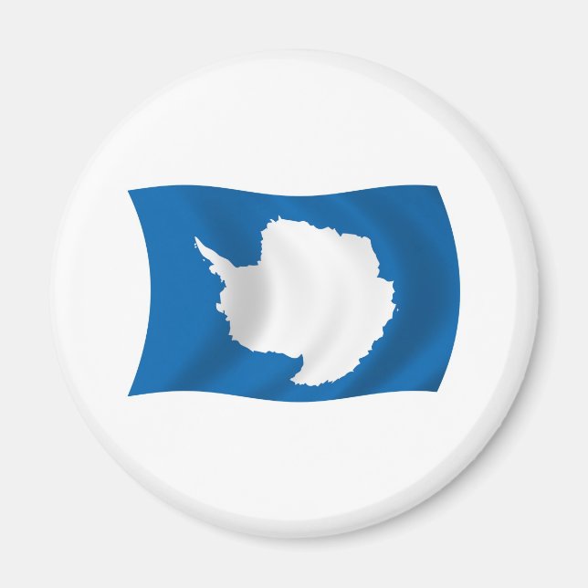Imán de bandera de Antártida (Frente)