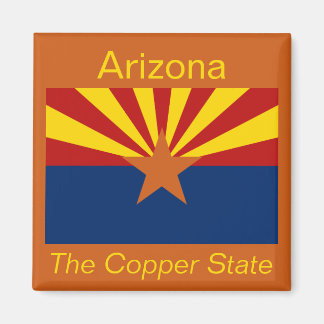 imán de bandera de Arizona