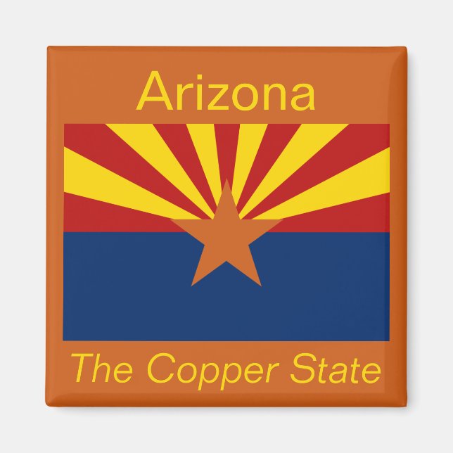imán de bandera de Arizona (Frente)