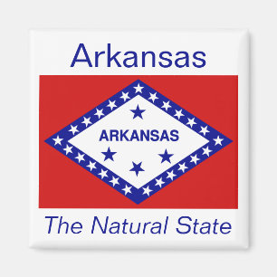 imán de bandera de Arkansas
