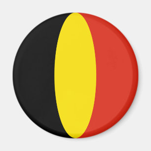 Imán de bandera de Bélgica ojo de pez