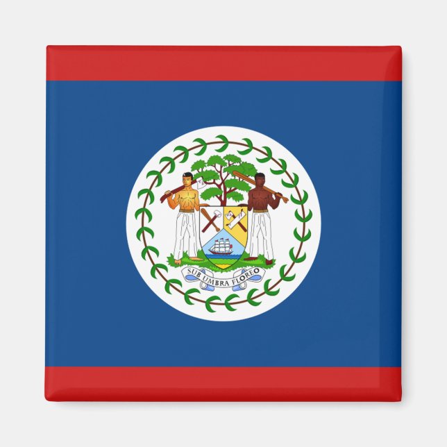 imán de bandera de Belice (Frente)