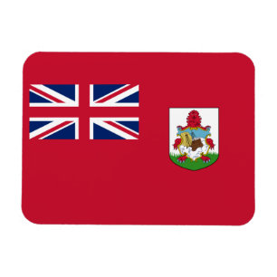 Imán de bandera de Bermudas patriótico