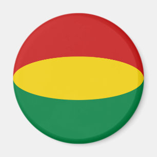 Imán de bandera de Bolivia ojo de pez