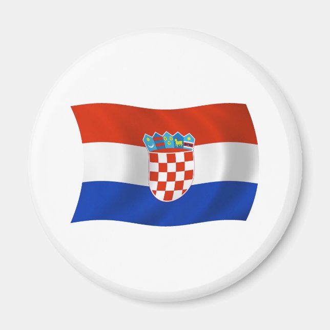 imán de bandera de Croacia (Frente)