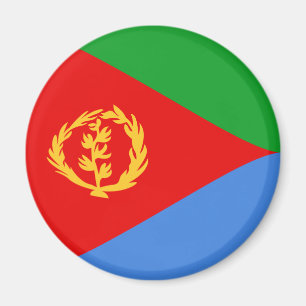 Imán de bandera de Eritrea Fisheye