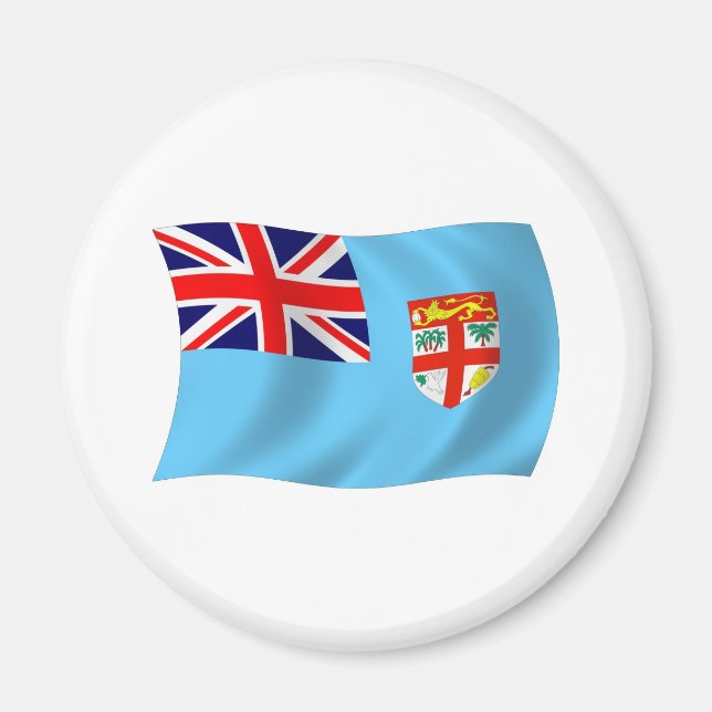 imán de bandera de Fiji (Frente)