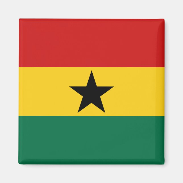 imán de bandera de Ghana (Frente)