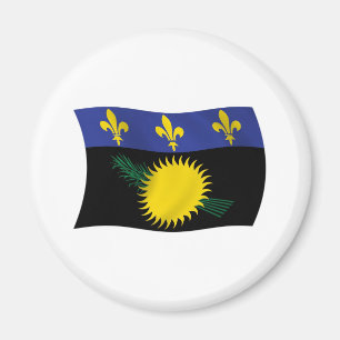 imán de bandera de Guadalupe