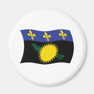 imán de bandera de Guadalupe