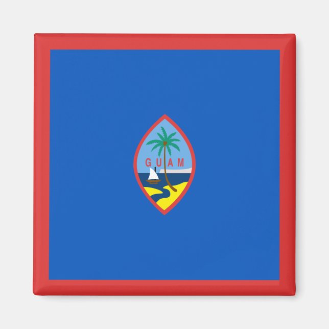 imán de bandera de Guam (Frente)
