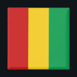 Imán de Bandera de Guinea-Conakry<br><div class="desc">Imán decorativo con la bandera de Guinea-Conakry - Personalizar: ajusta imágenes; agrega un nombre/lema para regalos personales; agrega un logo de empresa/club para artículos promocionales © 2008 FlagAndMap.</div>