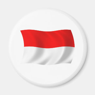 Imán de bandera de Indonesia