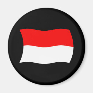 Imán de bandera de Indonesia