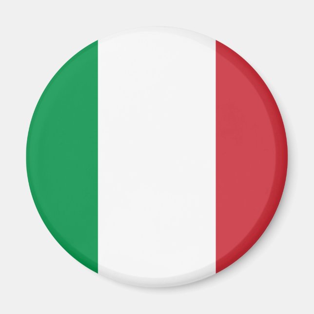 imán de bandera de Italia (Frente)