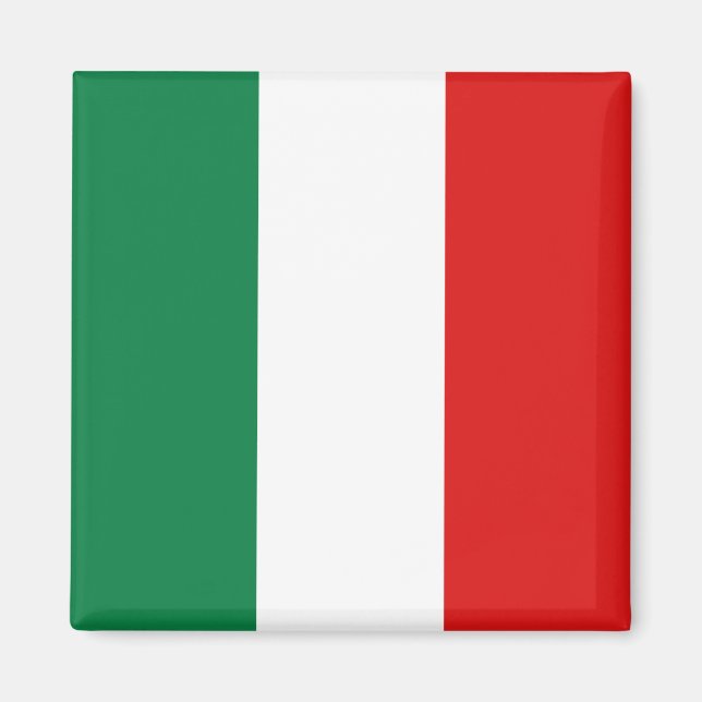 imán de bandera de Italia (Frente)