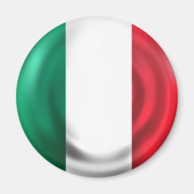 imán de bandera de Italia (Frente)