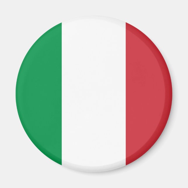 imán de bandera de Italia (Frente)